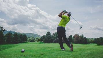 Golfers can enjoy a round on this well-maintained course with scenic views.