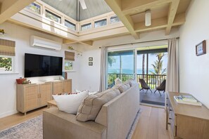 TV, offices - North Shore Getaway Beachfront Estate (Kahuku)