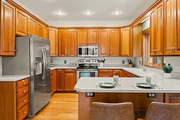 Refrigerador, microondas, horno y lavavajillas