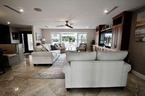 Smart TV, DVD player, books