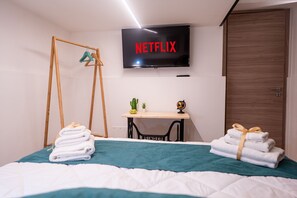 2 chambres, lit parapluie, Wi-Fi gratuit, draps fournis