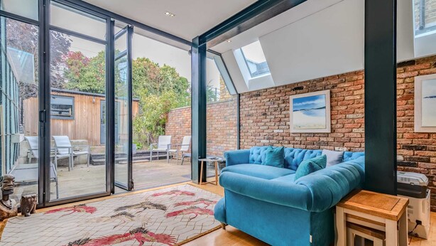 Basic House, Multiple Beds | Living area | TV - Beautiful 3-bed Abode in Mile End (London)