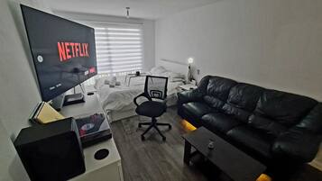 1 soverom, strykejern/-brett, wi-fi og sengetøy