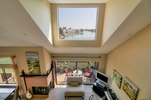 Fireplace - Waterfront Condo, Expansive Views from Most Rooms, Central Bay Area Location
(Redwood City)