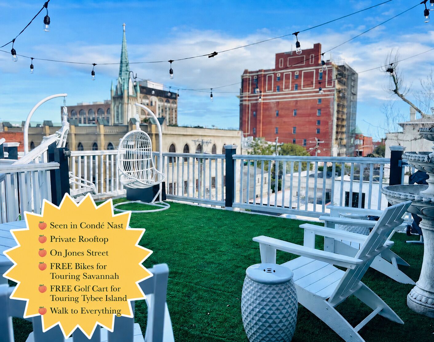 Enjoy breathtaking views from your PRIVATE rooftop! 
