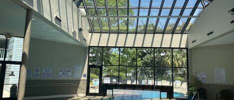 Indoor pool, outdoor pool