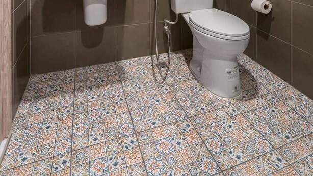 A bathroom with a toilet, sink, and shower. - Lacasita Huahin Near beach  (Hua Hin)