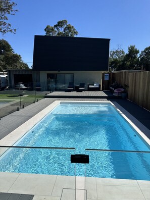 A heated pool