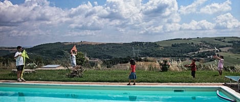 Indoor pool, seasonal outdoor pool, pool umbrellas, sun loungers