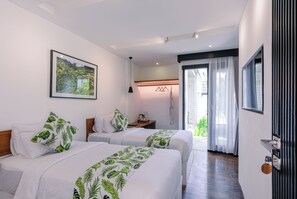 标准双床房 | 高档床上用品、Select Comfort 床、免费 WiFi、床单
