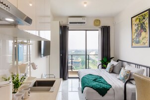 1 habitación, escritorio, wifi gratis y ropa de cama 
