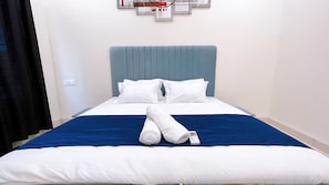 Deluxe Double Room | Premium bedding, desk, laptop workspace, soundproofing
