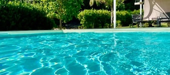 Strelitzia house with heated swimming pool from December 2024 and garden