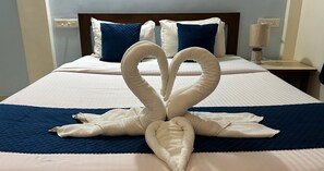 Premium bedding, free WiFi, bed sheets