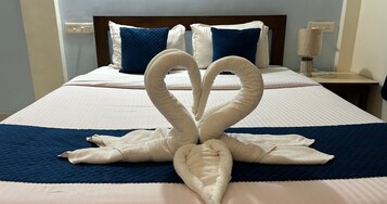 Premium bedding, free WiFi, bed sheets