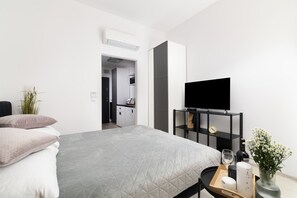 Design appartement | 1 slaapkamer, een bureau, een laptopwerkplek, geluiddichte muren