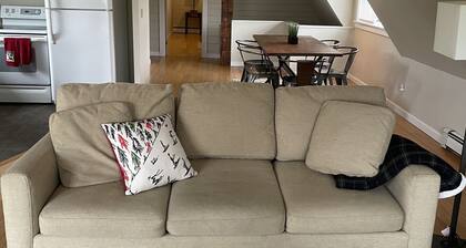 Cozy ski retreat on 200 acres of private groomed cross country ski trails.