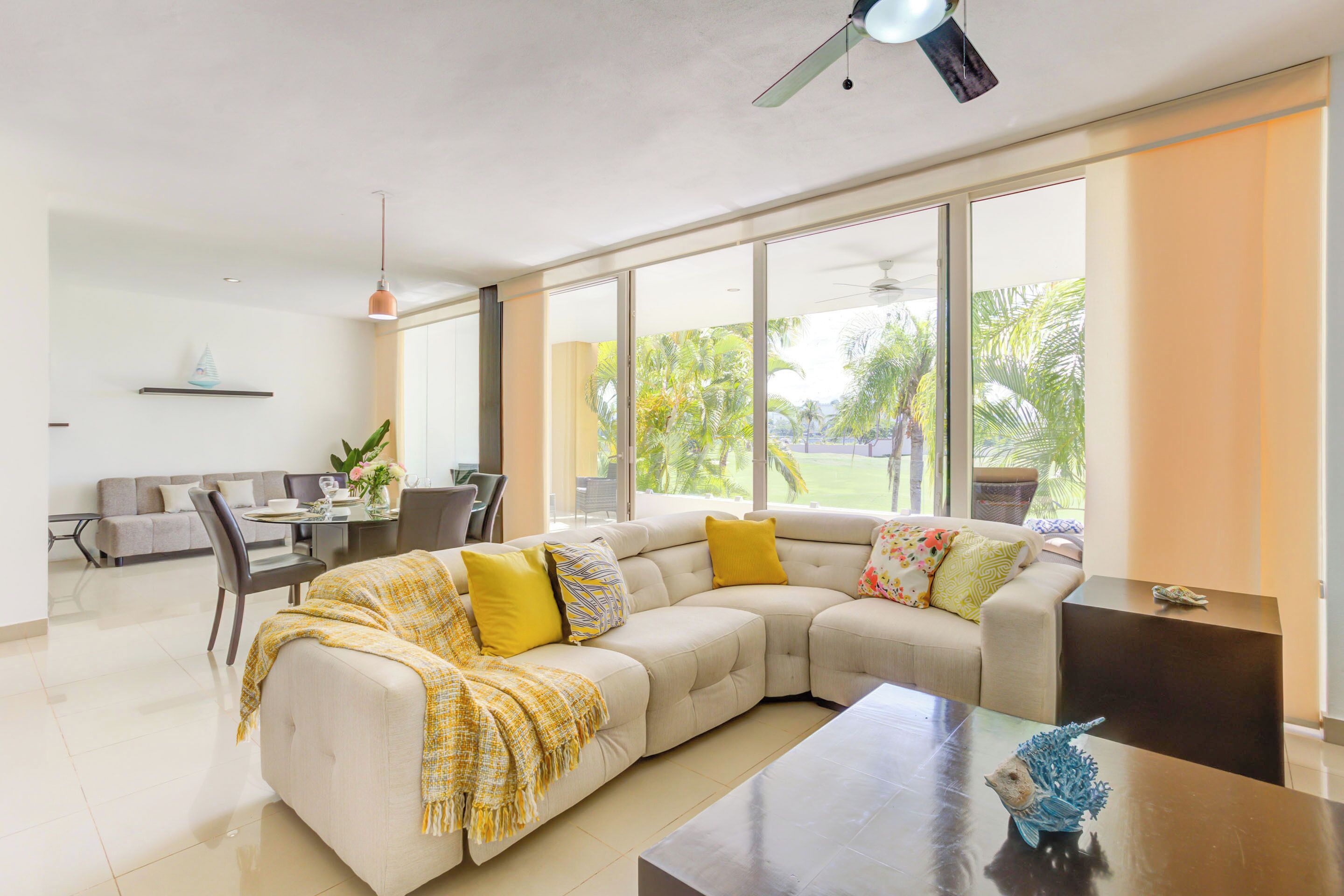 Executive Apartment, Balcony, Golf View | Living area | Flat-screen TV