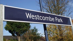 A sign for Westcombe Park.
