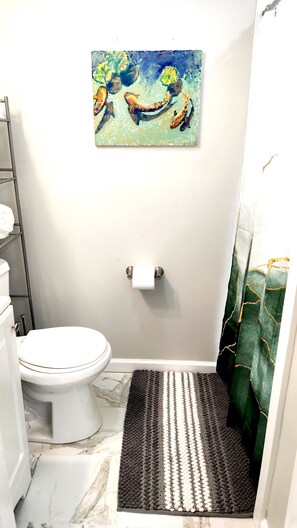 Towels, soap, toilet paper
