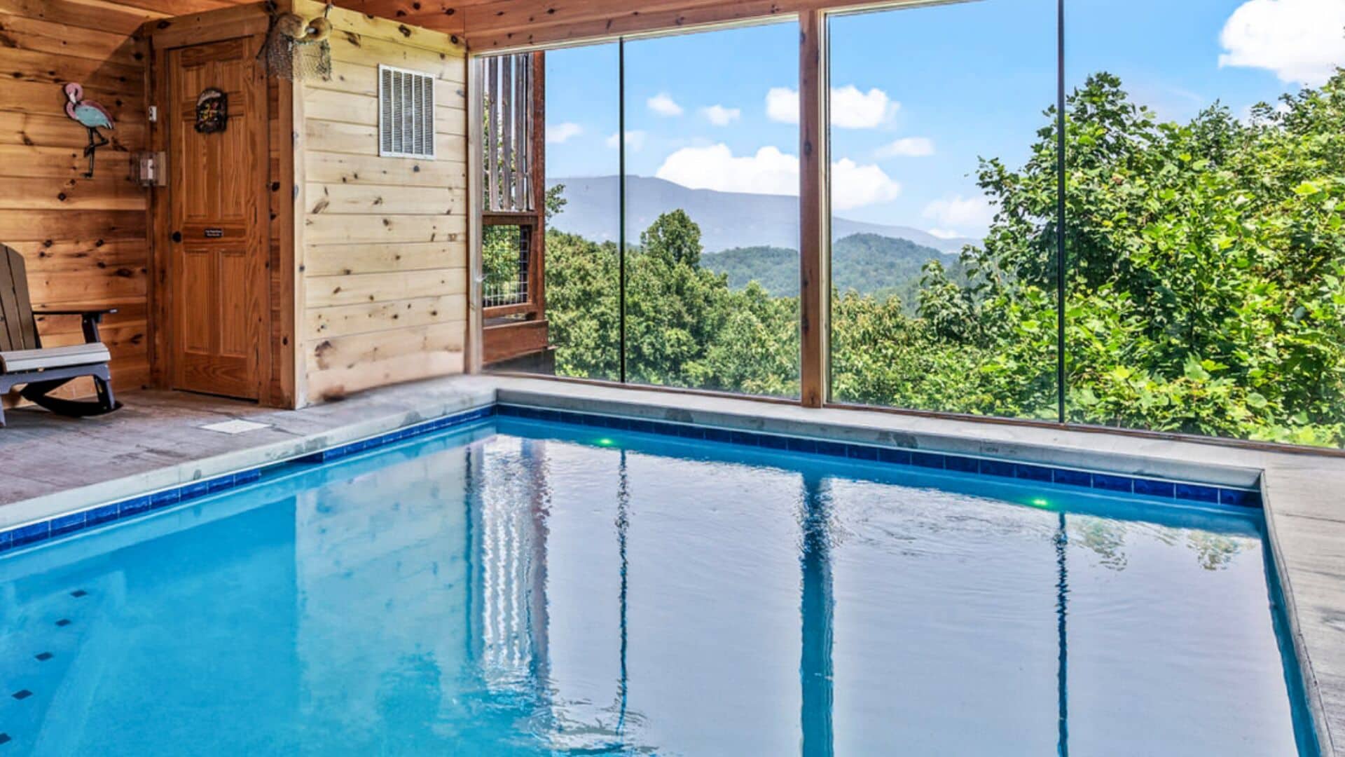 Indoor pool, a heated pool