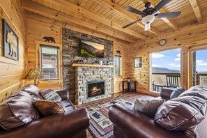 Smart TV, lareira, videogames, DVD player