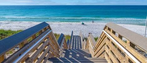 Sun loungers, beach towels