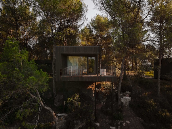 Luxe huisje | Luxe beddengoed, donsdekens, Tempur Pedic-bedden, een minibar