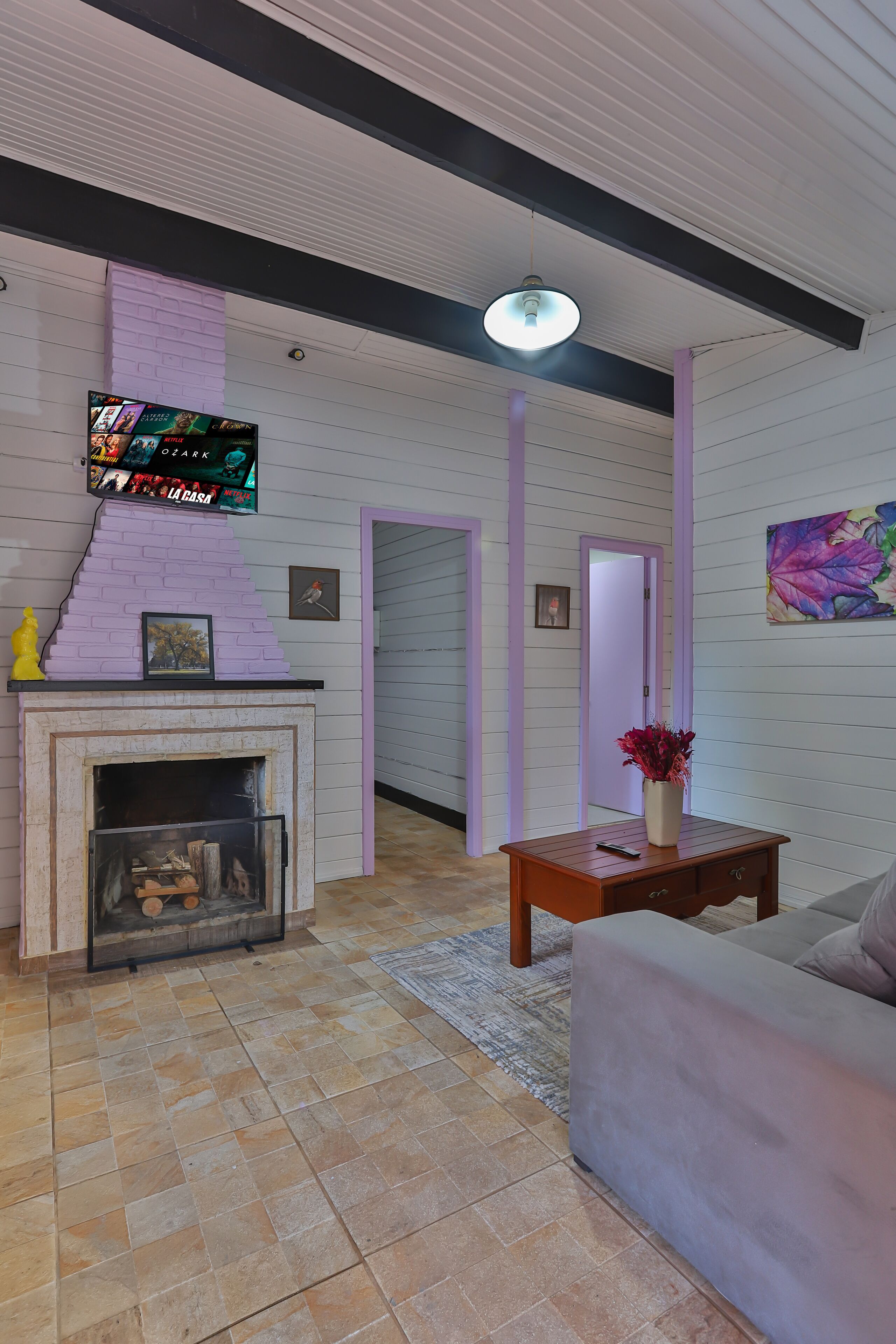 Family Chalet | Living area | 35-inch LED TV with digital channels, toys, books