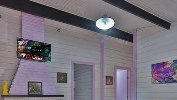 Family Chalet | Living area | 35-inch LED TV with digital channels, toys, books