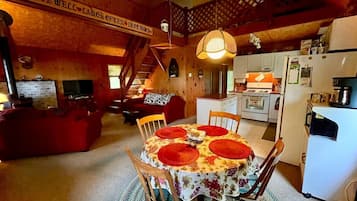 TV, fireplace, DVD player
