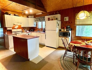 Microwave, oven, stovetop, coffee/tea maker