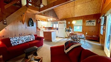 TV, fireplace, DVD player