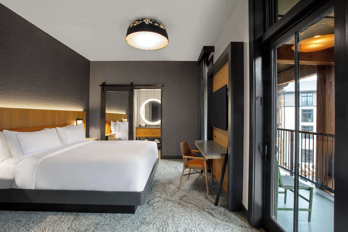 1 bilik tidur, peralatan tempat tidur premium, gebar bulu kapas