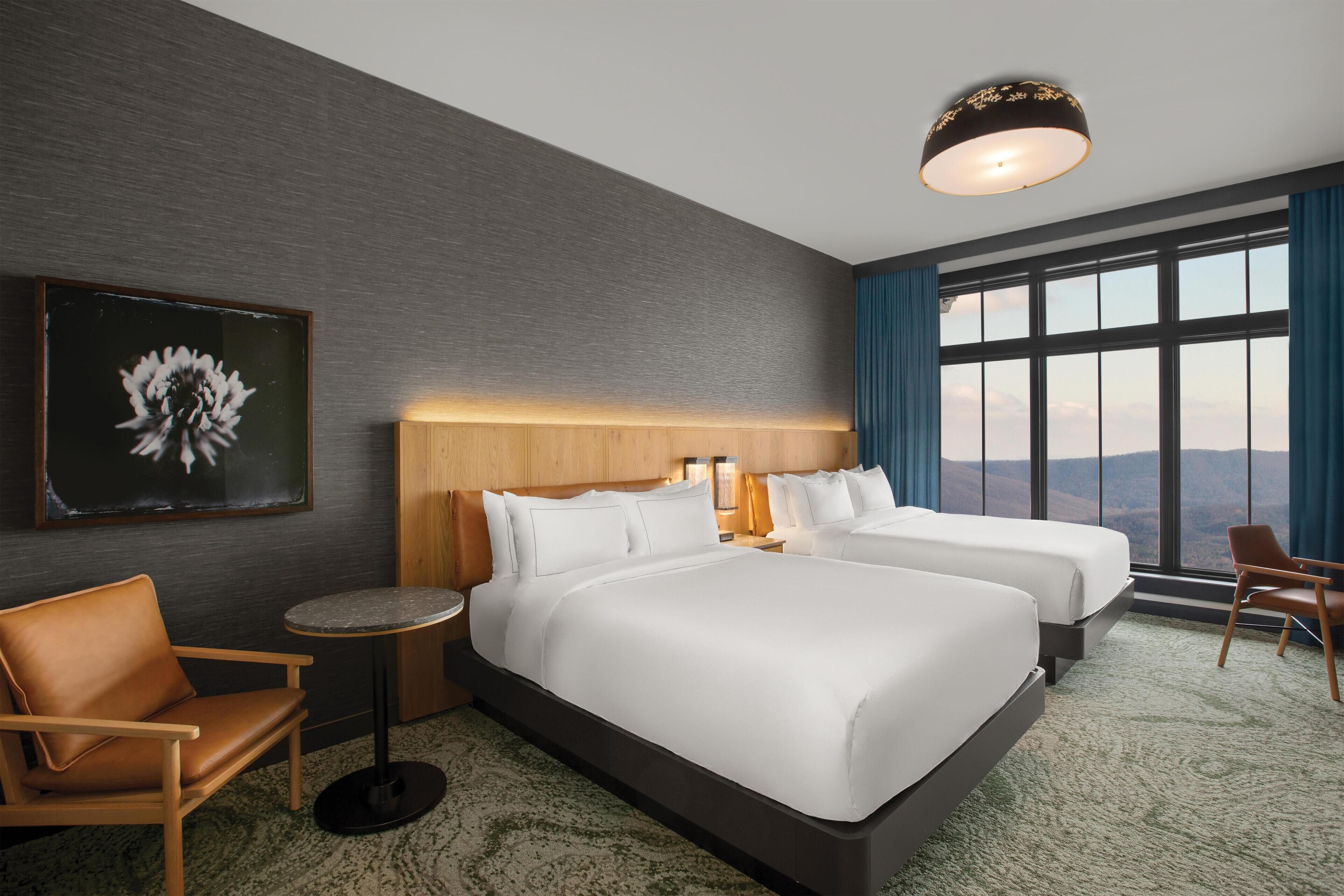 Chambre Supérieure, 2 grands lits, vue montagne