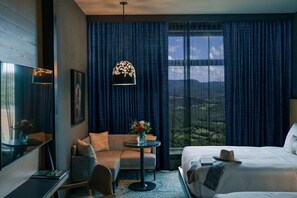 Chambre Supérieure, 2 grands lits, vue montagne | Vue de la chambre