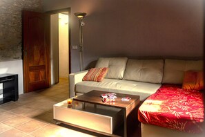 Smart TV, chimenea, libros, monitor de computadora