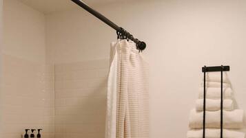 Hair dryer, towels