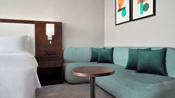 In-room safe, desk, blackout curtains, soundproofing