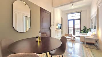 Apartment (1A) | Living area | 32-inch Smart TV with digital channels
