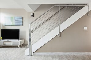 Signature Apartment | Living area - Modern Downtown Apartment (Detroit)