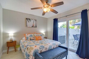 1 slaapkamer, een strijkplank/strijkijzer, internet, beddengoed