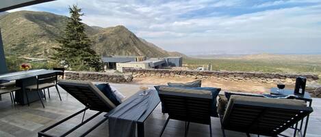 Vue depuis lâhĂ©bergement