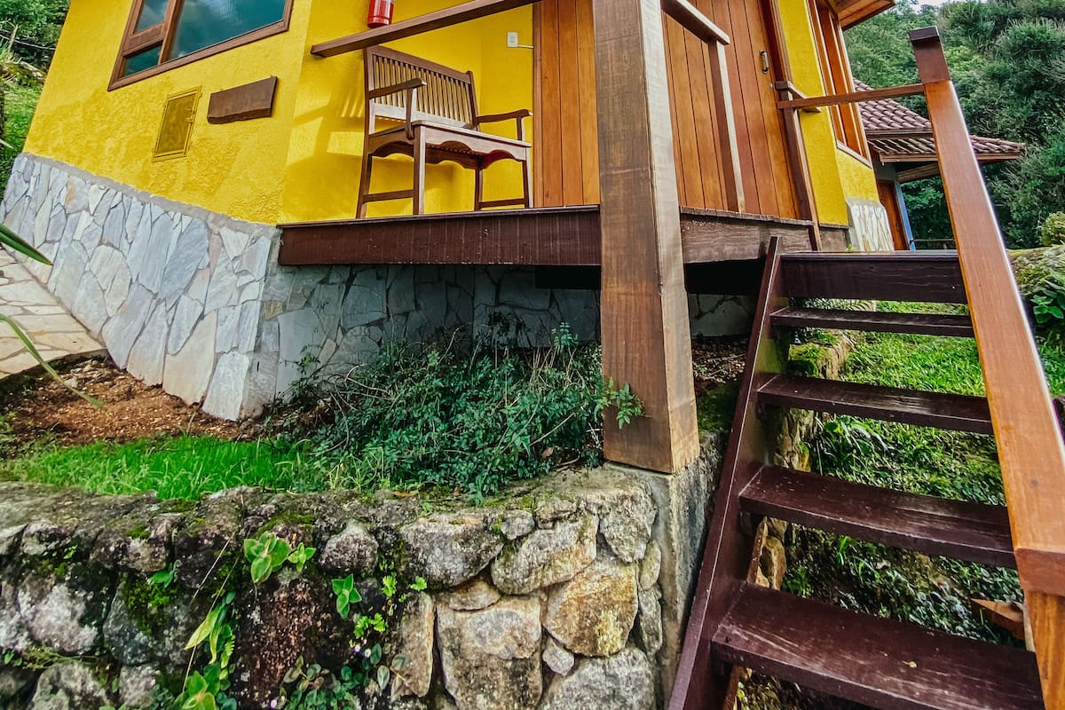 Comfort-Chalet, 1 Schlafzimmer, Whirlpool, Gartenblick