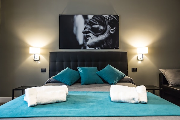 1 habitación y ropa de cama de alta calidad