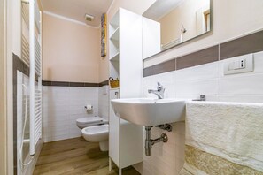 Dusche, Haartrockner, Bidet