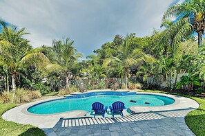 A heated pool