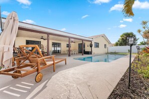 A heated pool