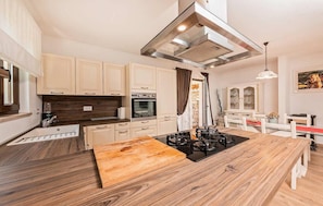 Fridge, oven, stovetop, dishwasher