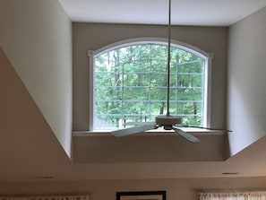 Vaulted Area of GreatRoom from Loft - Beach & Golf Getaway w/ Four Bedrooms on Three Levels - Living Areas All Levels (Ocean Pines)
